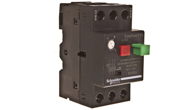 Wyłącznik silnikowy 3P 4kW 6-10A EasyTeSys Power, napęd przyciskowy, zaciski skrzynkowe GZ1E14