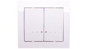 KIER Łącznik świecznikowy z podświetleniem biały ŁP-2WS/00