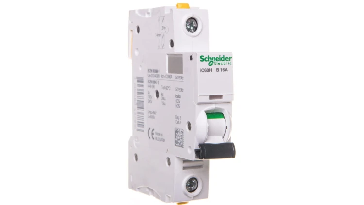 Wyłącznik nadprądowy 1P B 16A 10kA AC iC60H-B16 A9F06116