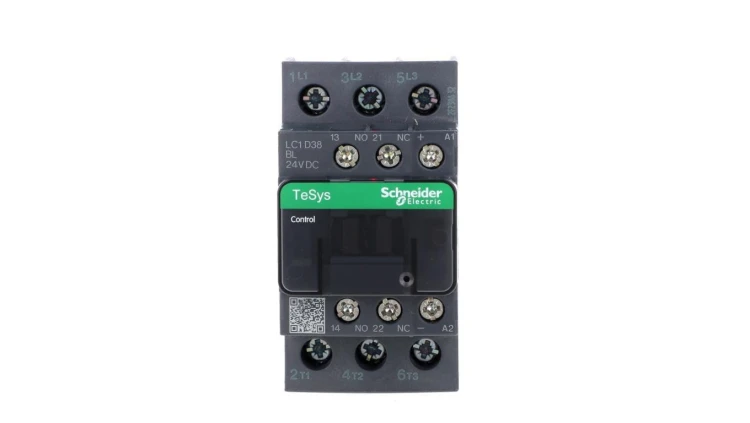 TeSys Deca Stycznik mocy 38A 3P 24V DC 1Z 1R LC1D38BL