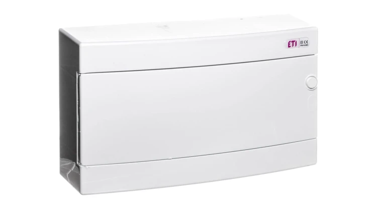 Rozdzielnica modułowa 1x18 natynkowa drzwi białe / IP 40 400V AC / ECT18PO-s 001101071