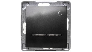 IMPRESJA Przycisk /dzwonek/ z podświetleniem antracyt ŁP-6YS/m/50