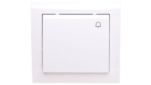 KIER Przycisk /dzwonek/ biały ŁP-6W/00