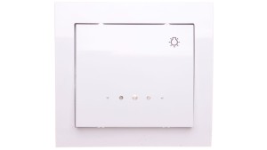 KIER Przycisk /światło/ z podświetleniem biały ŁP-5WS/00