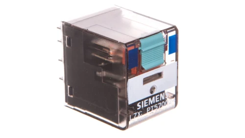 Przekaźnik wtykowy serii PT 4P 24V DC 6A szerokość 22,5mm LZX:PT570024