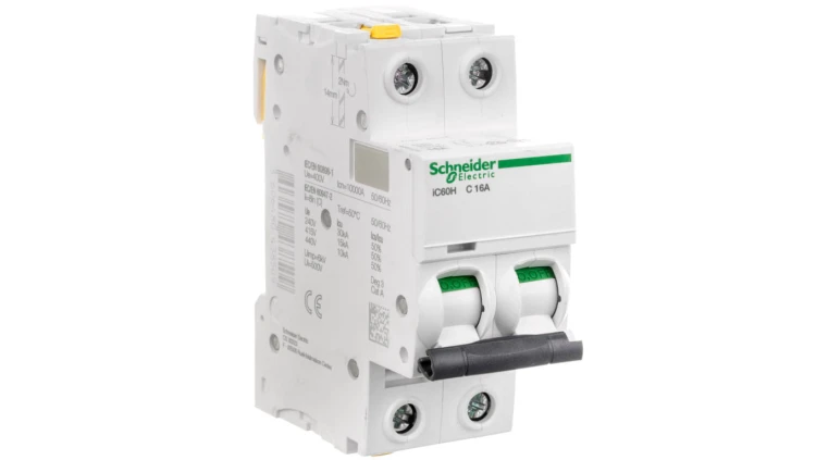 Wyłącznik nadprądowy 2P C 16A 10kA AC iC60H-C16-2 A9F07216