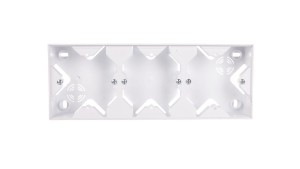 SONATA Puszka natynkowa potrójna biały PNP-3R/00