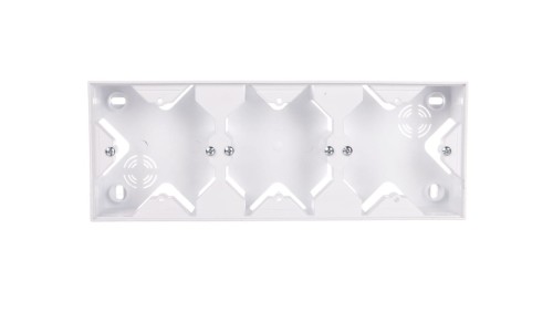 SONATA Puszka natynkowa potrójna biały PNP-3R/00