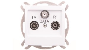 IMPRESJA Gniazdo antenowe RTV DATA biały GPA-YD/m/00