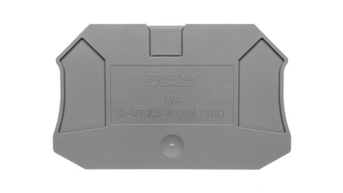 Ściana końcowa 2,2x65,4x47,5mm szara D-UT 2,5/4-QUATTRO 3047170