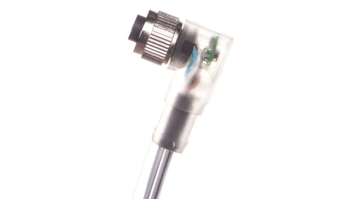 Kabel 4P 5m wolny koniec przewodu gniazdo kątowe M12 z LED SAC-4P-5,0-PUR/M12FR-3 1668302