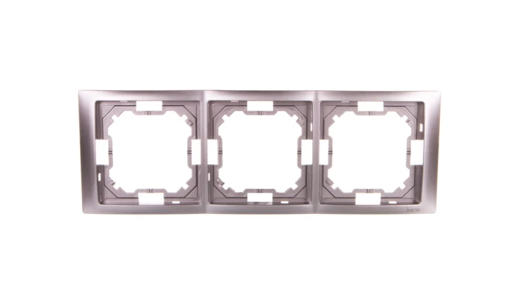 Simon Basic Neos Ramka potrójna stal inox BMRC3/21