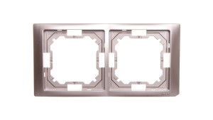 Simon Basic Neos Ramka podwójna satynowy BMRC2/29