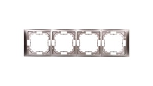 Simon Basic Neos Ramka poczwórna satynowy BMRC4/29