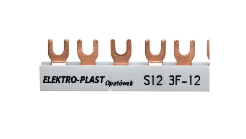 Szyna łączeniowa 3P 63A 12mm2 widełkowa (12mod.) 3F S12 3F-10 45.322