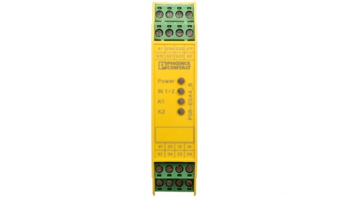 Przekaźnik bezpieczeństwa 24V AC/DC, do SIL 3, kat. 4 PLe, do zatrz. awaryjnego i drzwi bezpieczeństwa