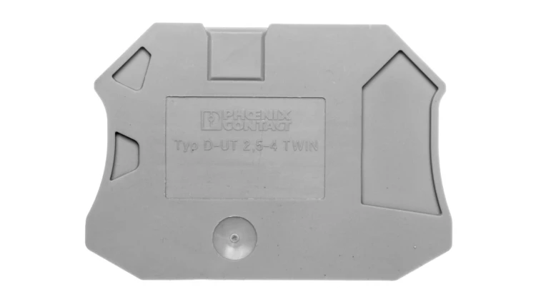 Pokrywa zamykająca 2,2x57,8x47,5mm szara D-UT 2,5/4-TWIN 3047141