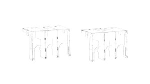 Zestaw 2 osłon zacisków do rozłączników trzypolowych GA063÷125 A, GA063÷125 C, GA080 D i GA125 D GAX84