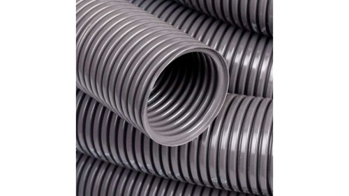 Rura karbowana 750N do zalewania betonem samogasnąca szara z pilotem i smarowaniem fi 20/15 ECICTA20T /100m/