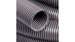 Rura karbowana 750N do zalewania betonem samogasnąca szara z pilotem i smarowaniem fi 32/25 ECICTA32T /50m/