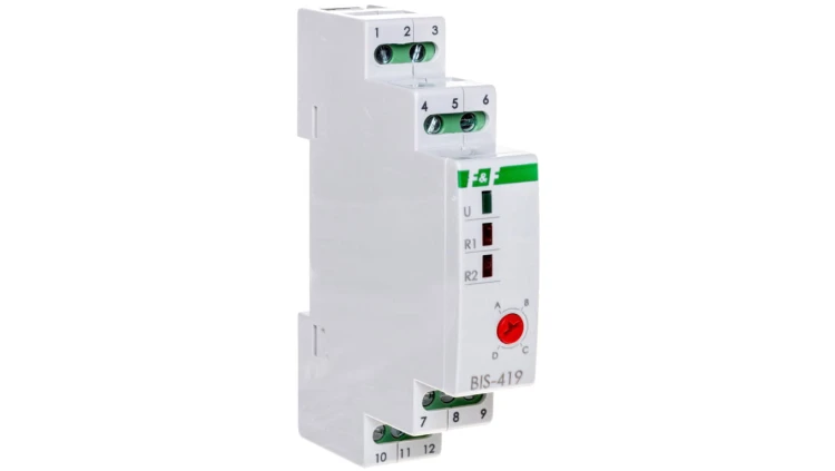 Przekaźnik bistabilny 2P 16A 100-265V AC Inrush, BIS-419-LED