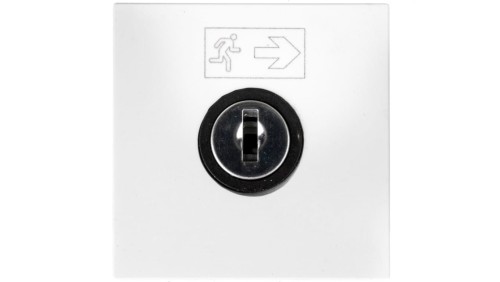 MOSAIC Wyłącznik na klucz /2moduły/ biały 076630