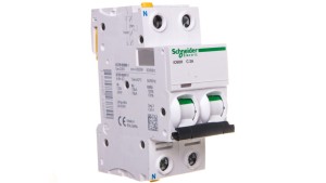 Wyłącznik nadprądowy 1P+N C 2A 10kA AC iC60H-C2-1N A9F07602