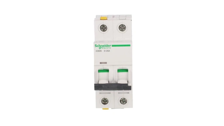 Wyłącznik nadprądowy 2P D 25A 6kA AC iC60N-D25-2 A9F05225