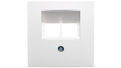 Berker B1/B3/B7 Płytka czołowa podwójna do gniazda przyłączeniowego UAE biała 14091909