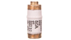 Wkładka topikowa NEOZED 400V AC / 250C DC klasa gG D02 50A kolor biały 5SE2350 /10szt./
