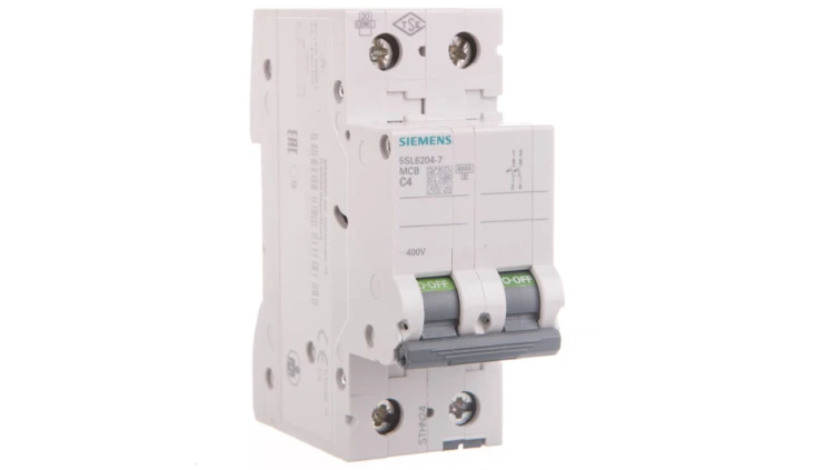 Wyłącznik nadprądowy 2P C 4A 6kA AC 5SL6204-7