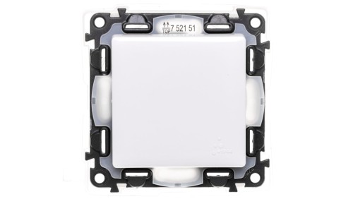 VALENA LIFE Łącznik jednobiegunowy IP44 biały 752151