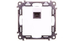 VALENA LIFE Gniazdo telefoniczne pojedyncze RJ11 biały 753138