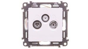 VALENA LIFE Gniazdo antenowe RTV/SAT przelotowe biały 753165