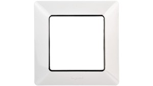 VALENA LIFE Ramka pojedyncza biała/chrom 754031
