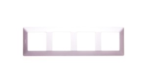 VALENA LIFE Ramka poczwórna aluminium 754134