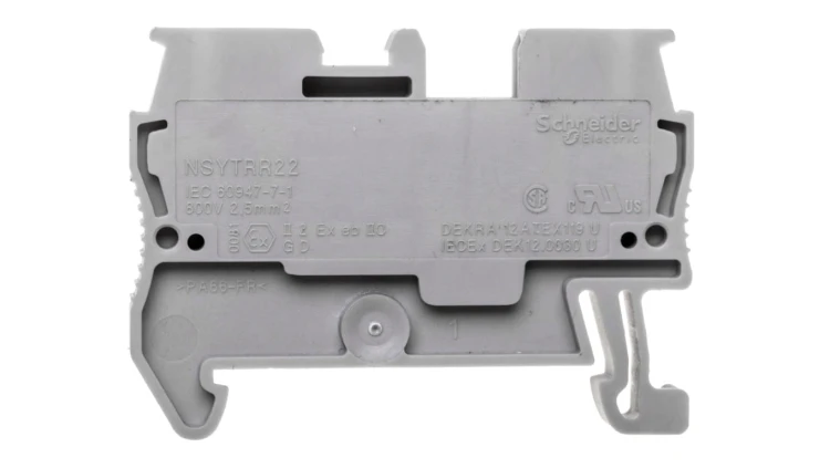 Złączka szynowa przepustowa 2 PT 2,5mm2 NSYTRR22 /50 szt./