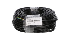 Przewód mieszkaniowy H03VV-F (OMY) 3x1,5 żo czarny 300/300V /100m/