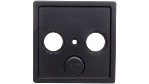 Plakietka centralna gniazda antenowego 2/3 wyjścia antracyt 12036086