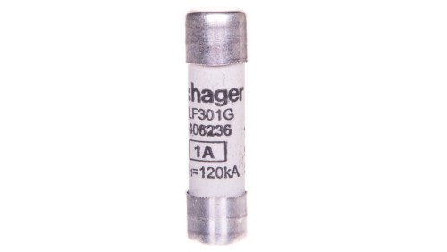 Wkładka topikowa cylindryczna BiWtz 10x38 mm gG 1A 500V AC LF301G /10szt./