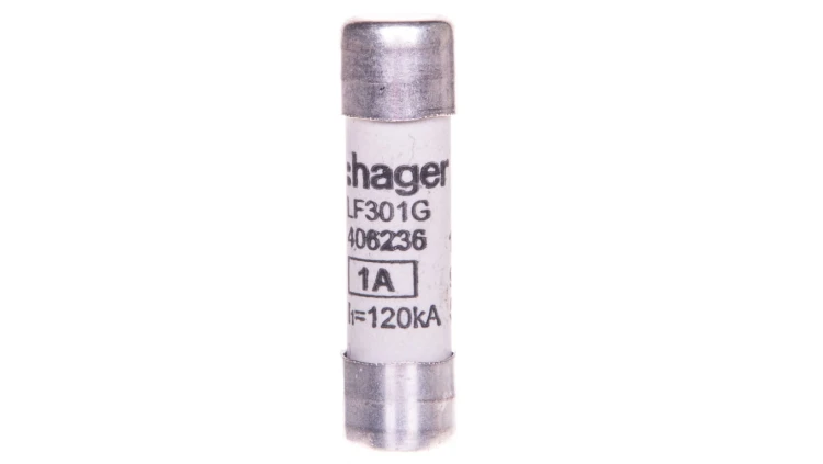 Wkładka topikowa cylindryczna BiWtz 10x38 mm gG 1A 500V AC LF301G /10szt./