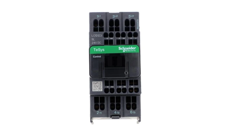 TeSys Deca Stycznik mocy 12A AC-3 1R + 1Z 24V DC LC1D123BL