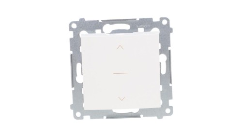 Simon 54 Premium Łącznik żaluzjowy trójpozycyjny 1-0-2, szybkozłącza, biały DZW1K.01/11