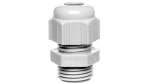 Dławnica kablowa poliamidowa M16 IP68 HELUTOP HT-M16 jasnoszara 93909