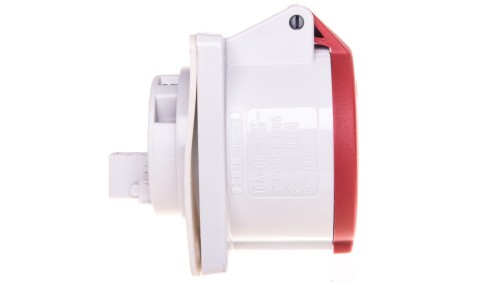 Gniazdo tablicowe proste 5P 16A 400V czerwone IP44 1385 MEN1385