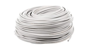 Przewód mieszkaniowy H03VV-F (OMY) 3x0,75 żo biały /100m/