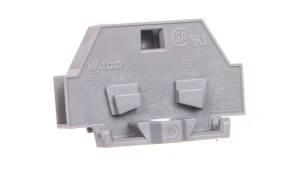 Złączka 2-przewodowa 2,5mm2 szara z mocowaniem śrubowym 261-301 /50szt./