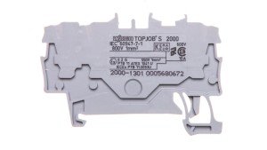 Złączka szynowa 3-przewodowa 1,0mm2 szara TOPJOBS 2000-1301