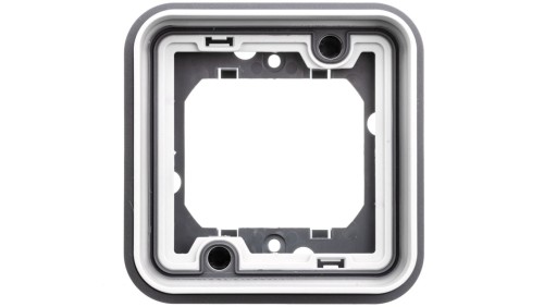 Berker W.1 Ramka pojedyncza do montażu podtynkowego IP55 szary 13283505