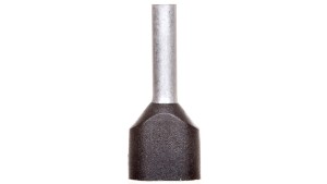 Końcówka tulejkowa podwójna izolowana /czarna/ TV 1,5-10 /100szt./